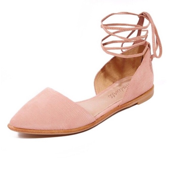 Madewell Shoes - Madewell Arielle D'Orsay Flats in Dusty Clay Pink